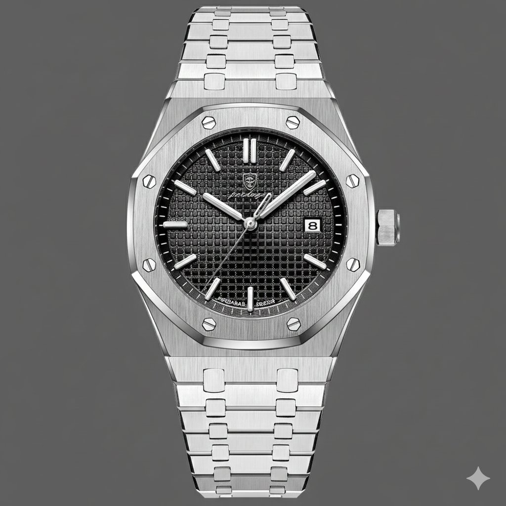 POEDAGAR Luxury Business Man Wristwatch Waterproof Luminous Date Men Watch Stainless Steel Fashion Quartz Watches For Men Reloj. Boredmind.shop