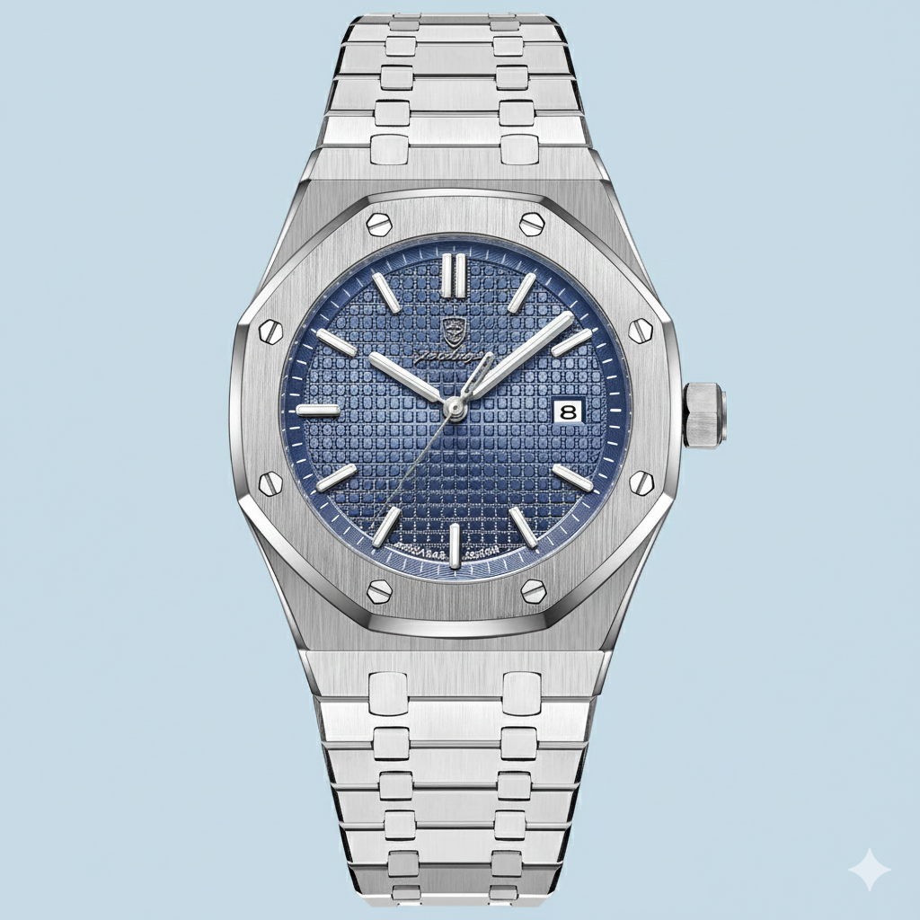 POEDAGAR Luxury Business Man Wristwatch Waterproof Luminous Date Men Watch Stainless Steel Fashion Quartz Watches For Men Reloj. Boredmind.shop