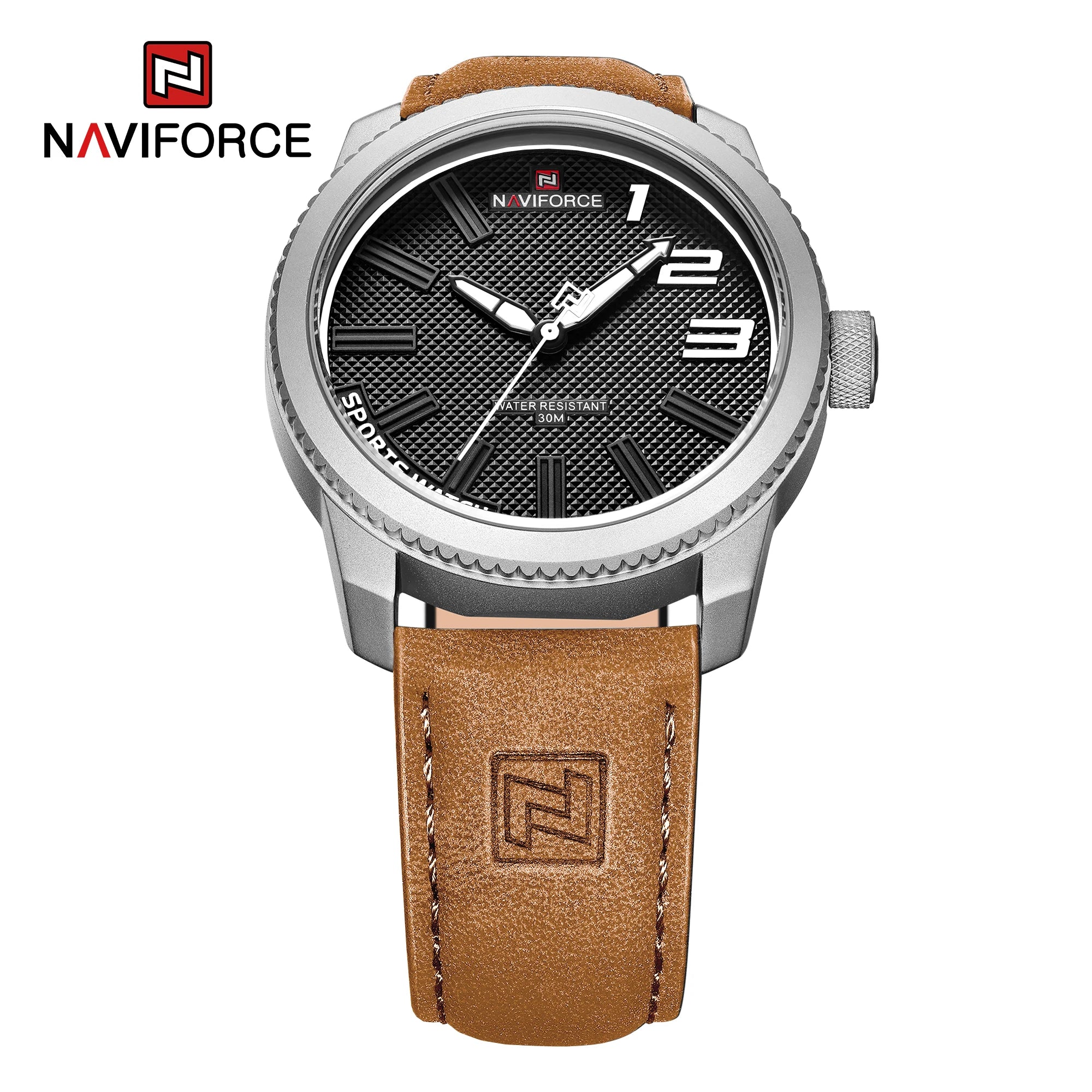 NAVIFORCE Men’s Luxury Sport Leather Watch
