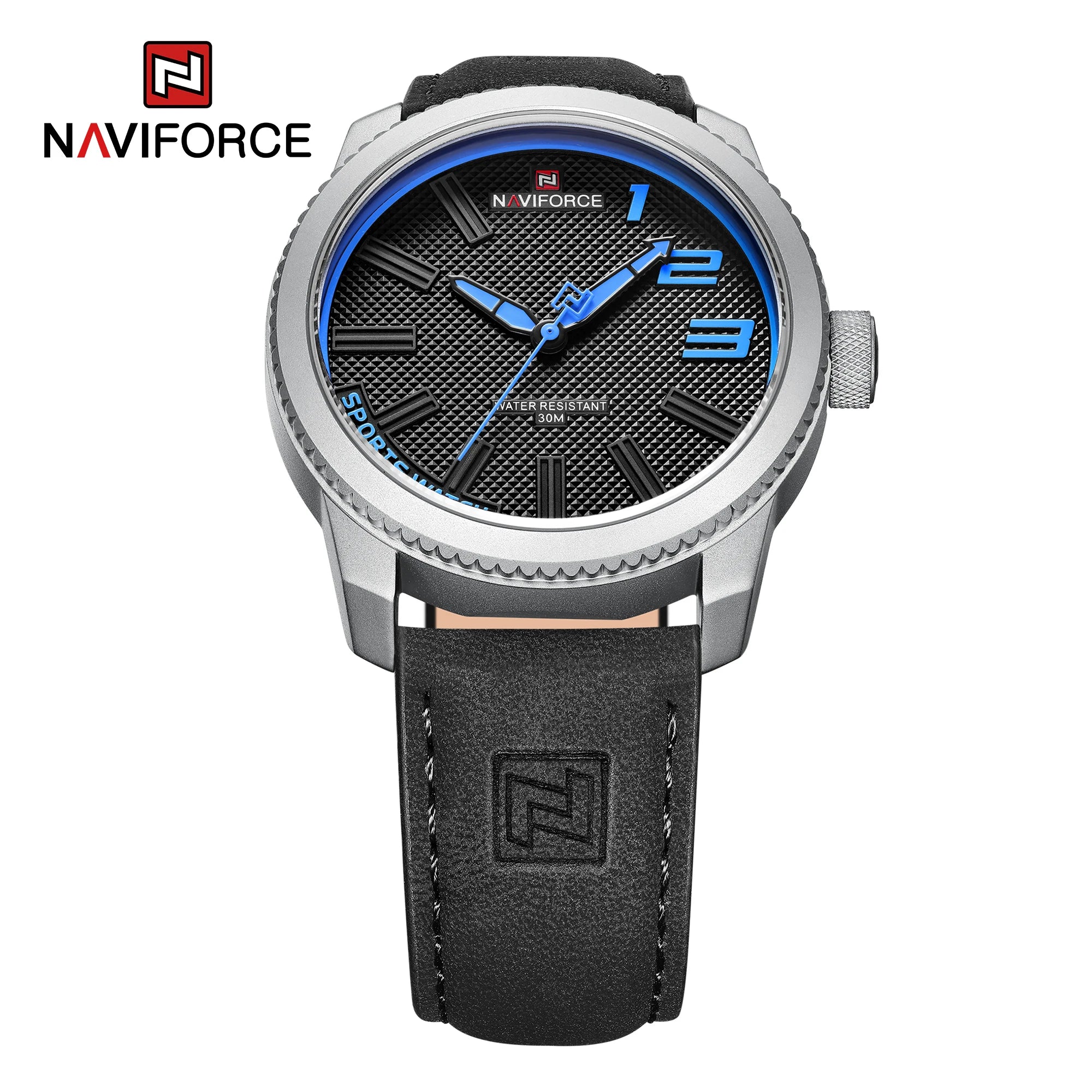 NAVIFORCE Men’s Luxury Sport Leather Watch