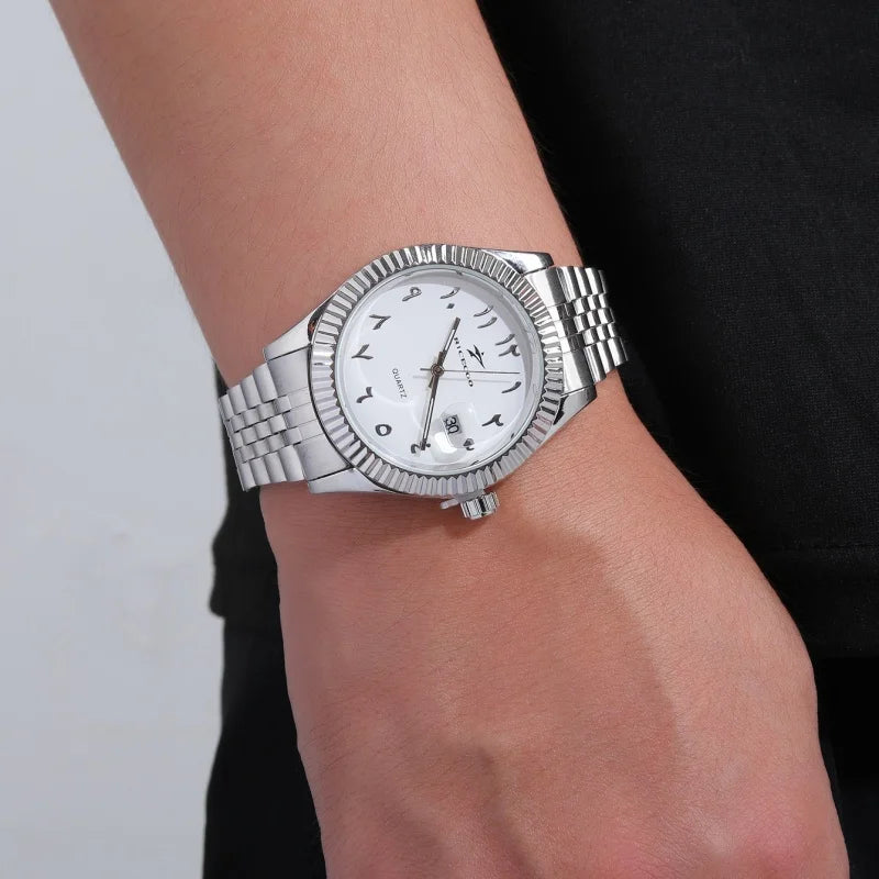 Premium Men’s Stainless Steel Calendar Watch