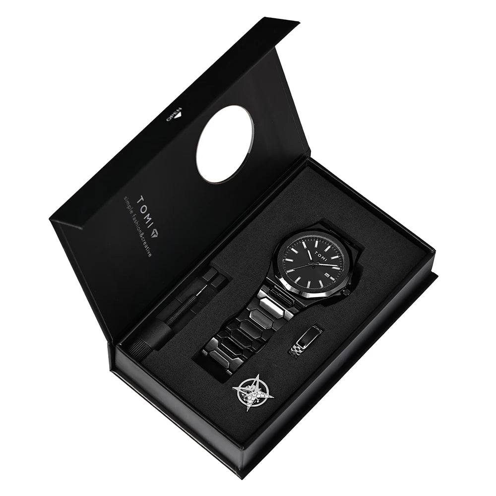 TOMI Luxury Quartz Watch: with Premium Gift Box