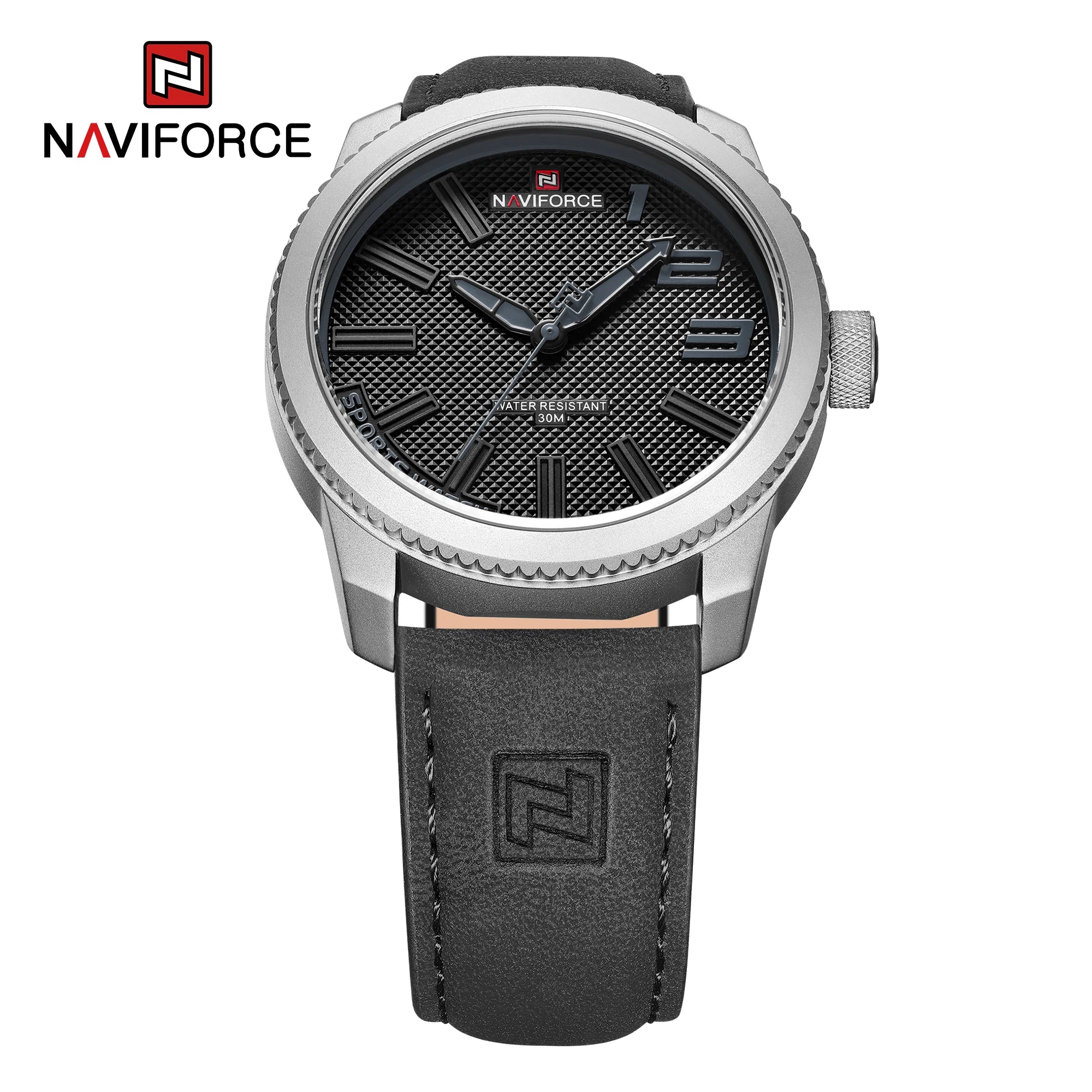 NAVIFORCE Men’s Luxury Sport Leather Watch